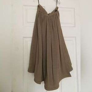 GIORGIO ARMANI WOMAN'S VINTAGE PLEATED POCKETS CAPRICCIO MIDI WRAP SKIRT